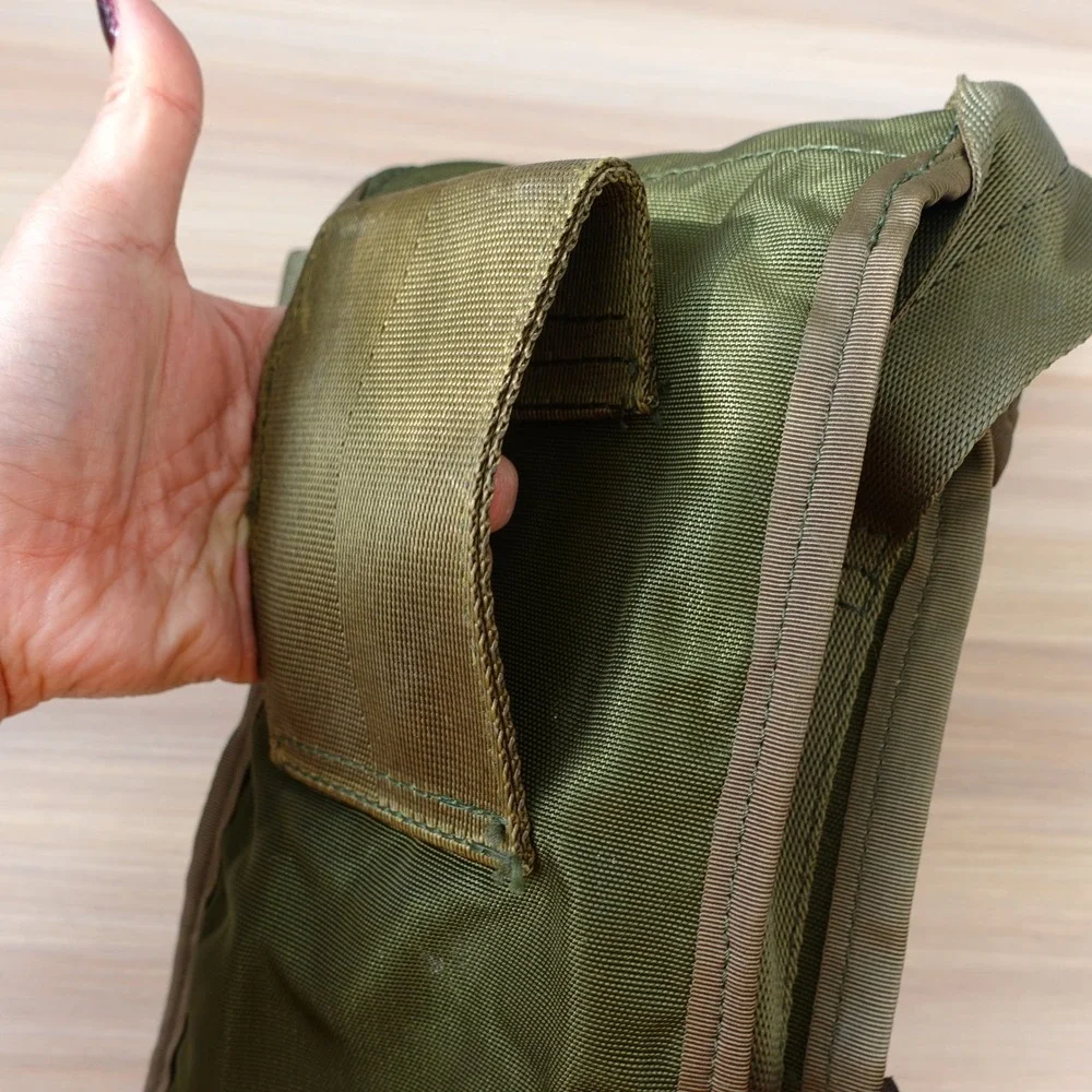 Vintage US Military Olive Green Ammo Pouch Ammunition Magazine Pocket Bag 80s